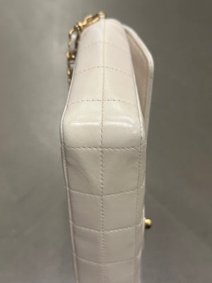 2000-2002 Chanel East West Chocolate Bar leather bag