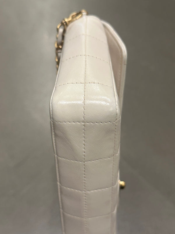 2000-2002 Chanel East West Chocolate Bar leather bag