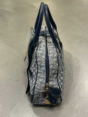 2003 Christian Dior oblique monogram bowling bag