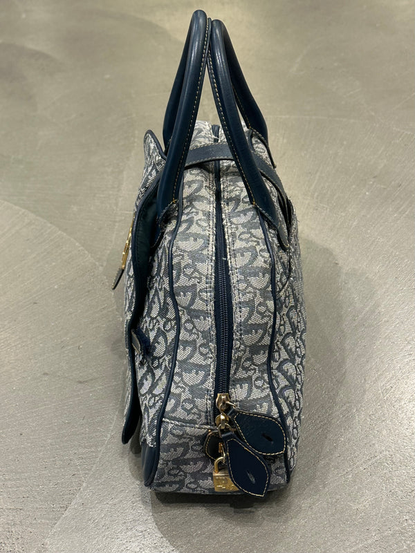 2003 Christian Dior oblique monogram bowling bag