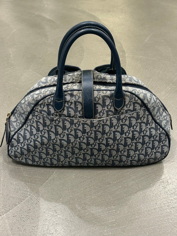 2003 Christian Dior oblique monogram bowling bag