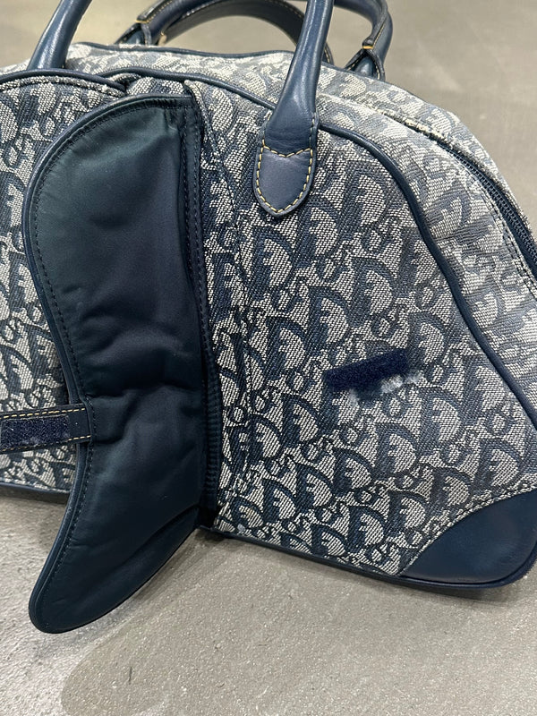 2003 Christian Dior oblique monogram bowling bag