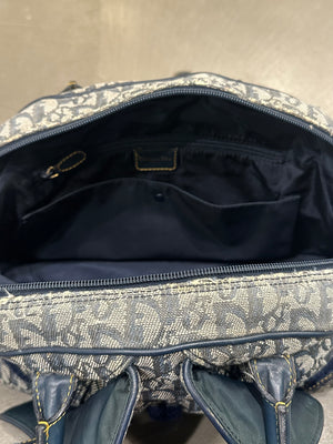 2003 Christian Dior oblique monogram bowling bag