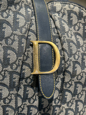 2003 Christian Dior oblique monogram bowling bag