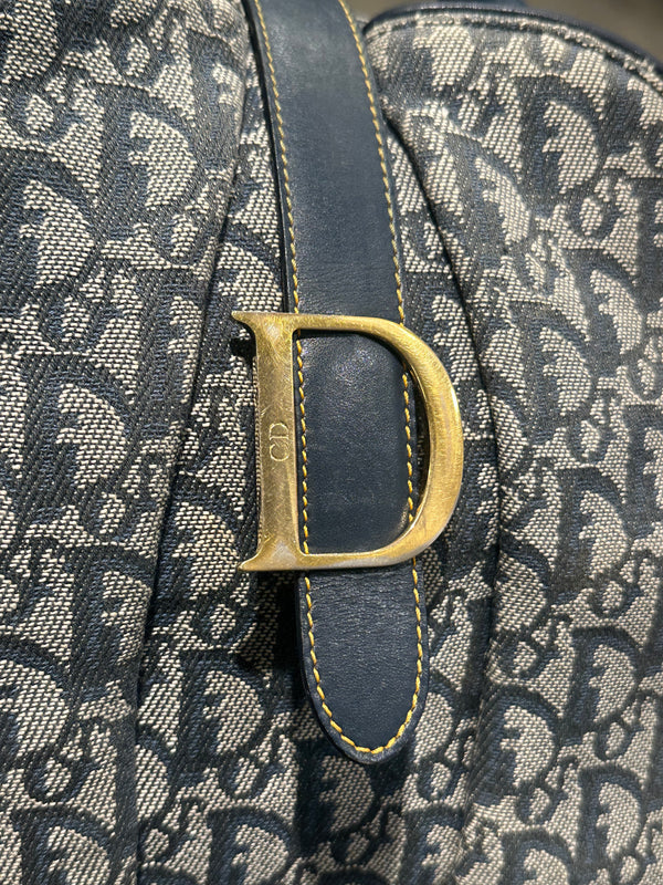 2003 Christian Dior oblique monogram bowling bag