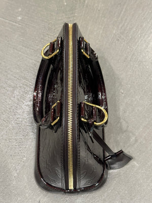 2012 Louis Vuitton patent monogram Alma BB with wallet