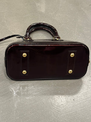 2012 Louis Vuitton patent monogram Alma BB with wallet