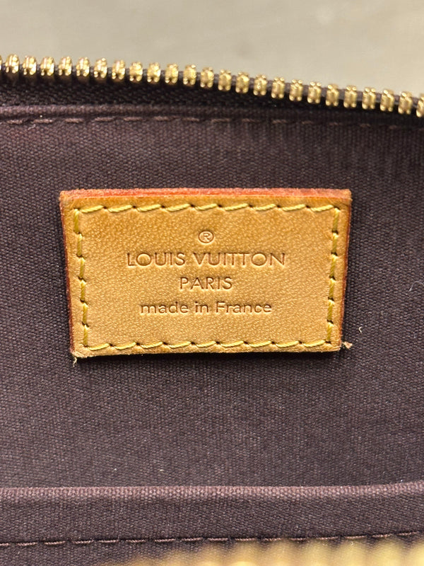2012 Louis Vuitton patent monogram Alma BB with wallet