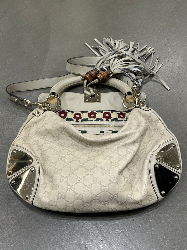 2007 Gucci monogram leather Indy bag