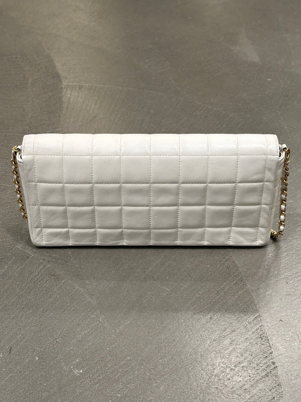 2000-2002 Chanel East West Chocolate Bar leather bag