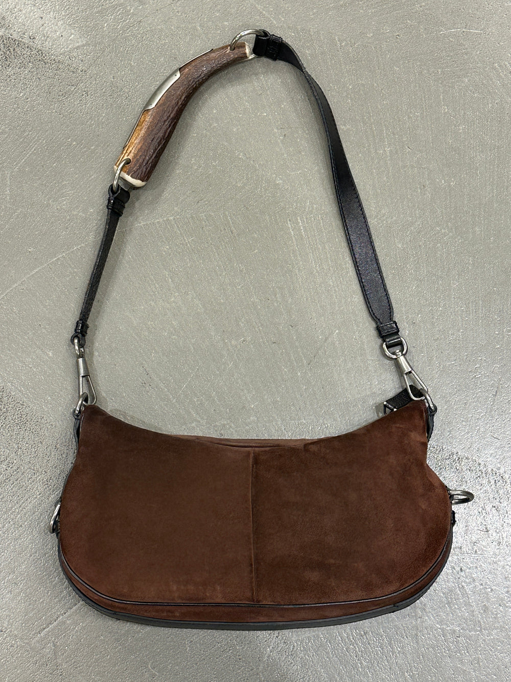 A/W2002 Yves Saint Laurent Mombasa suede bag