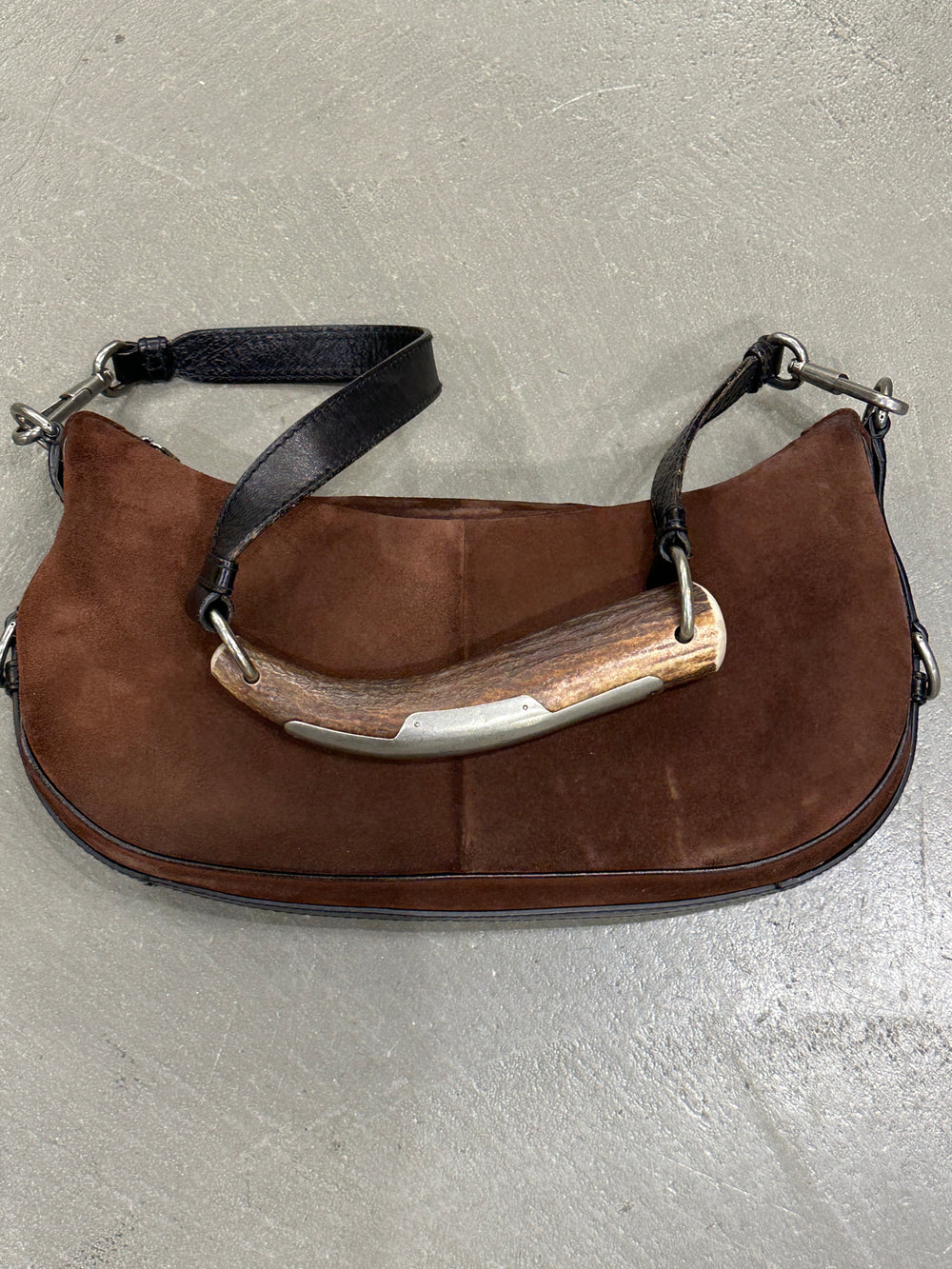 A/W2002 Yves Saint Laurent Mombasa suede bag