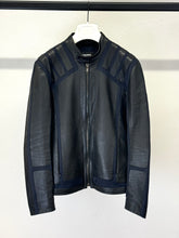 Load image into Gallery viewer, 2000s Dirk Bikkembergs paneled leather jacket
