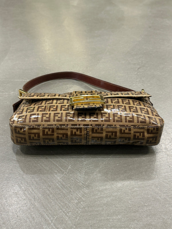 2000s Fendi coated Zucchino Baguette shoulder bag