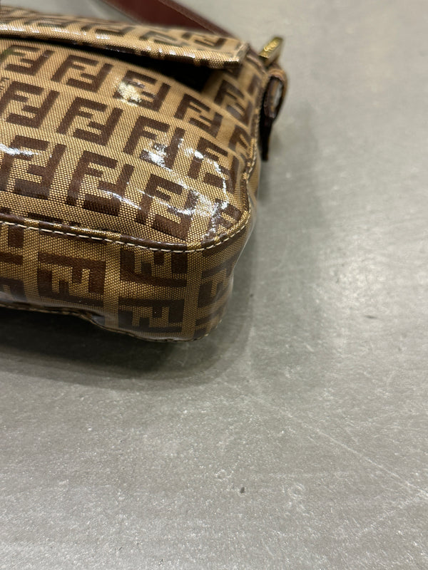 2000s Fendi coated Zucchino Baguette shoulder bag