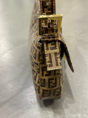 2000s Fendi coated Zucchino Baguette shoulder bag