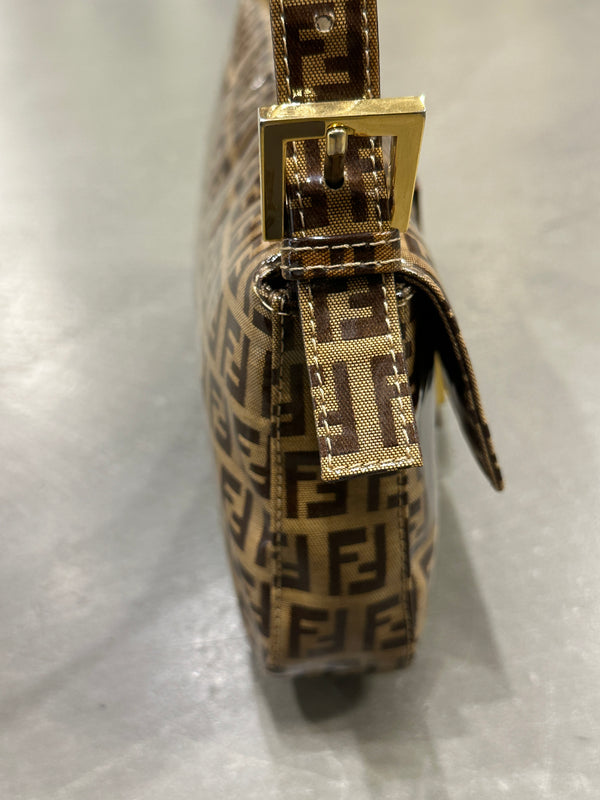 2000s Fendi coated Zucchino Baguette shoulder bag