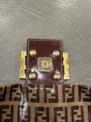 2000s Fendi coated Zucchino Baguette shoulder bag
