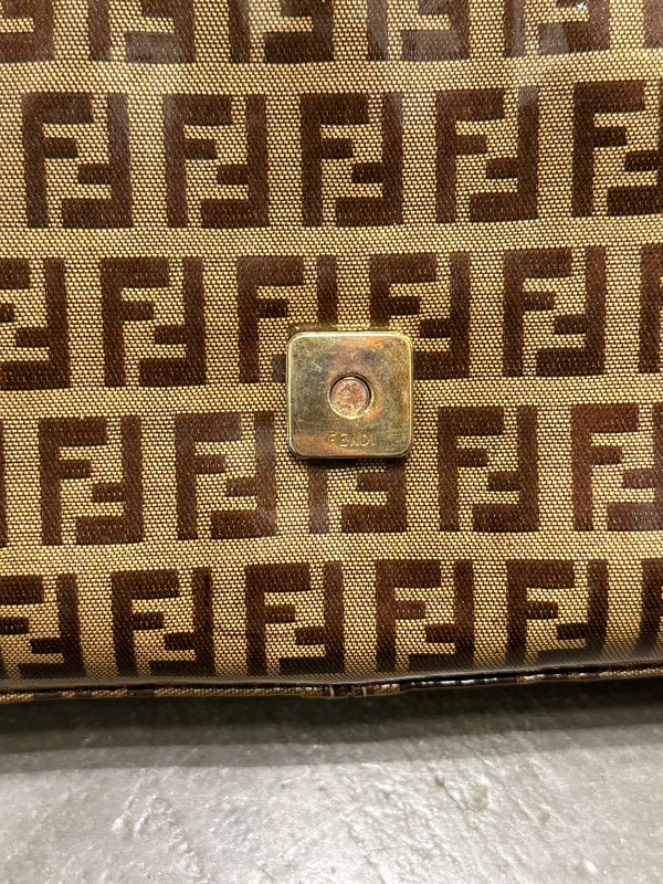 2000s Fendi coated Zucchino Baguette shoulder bag