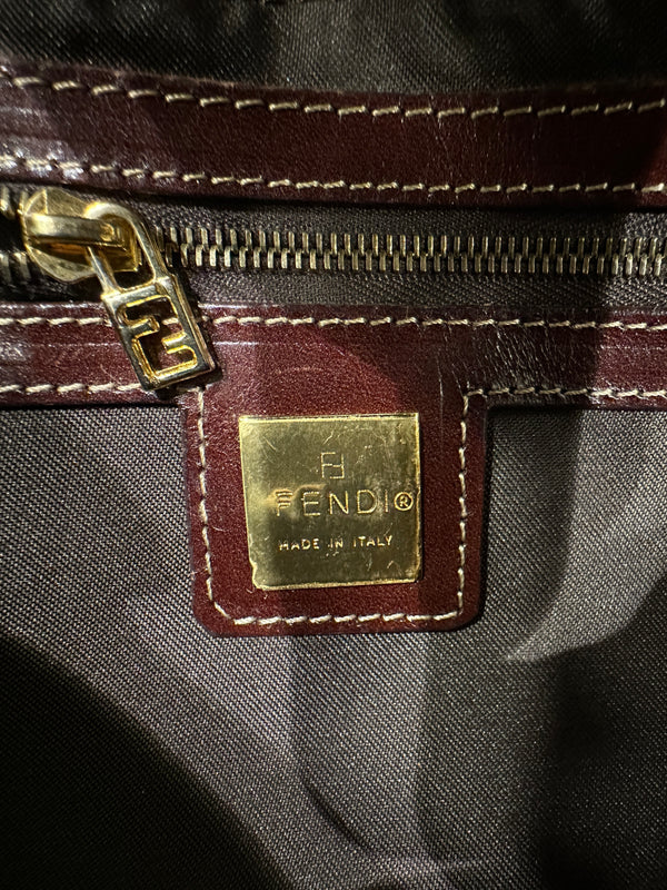 2000s Fendi coated Zucchino Baguette shoulder bag