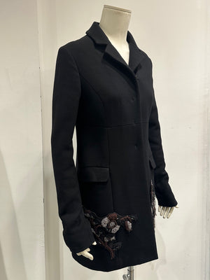 2000s Miu Miu embroidered wool coat
