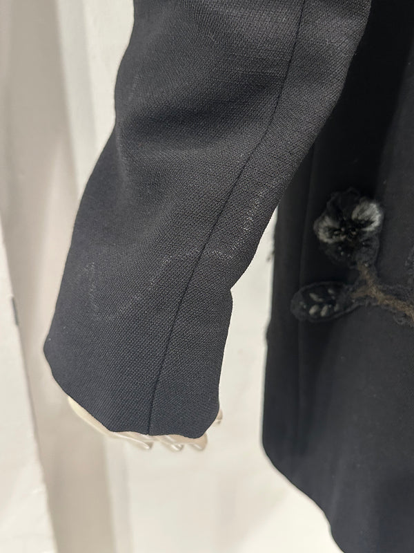 2000s Miu Miu embroidered wool coat