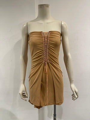 2000s Plein Sud lace-up mini dress/top