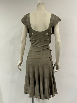 2003 Plein Sud runway woven bandage knit dress