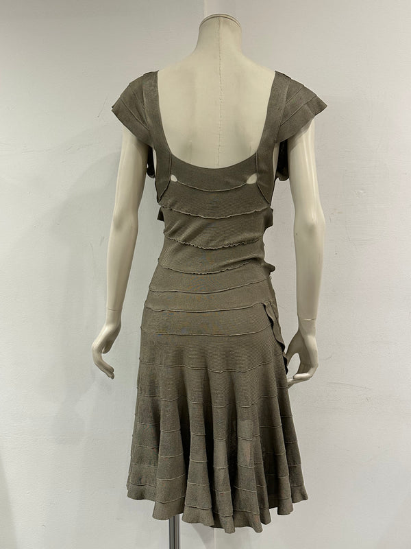 2003 Plein Sud runway woven bandage knit dress