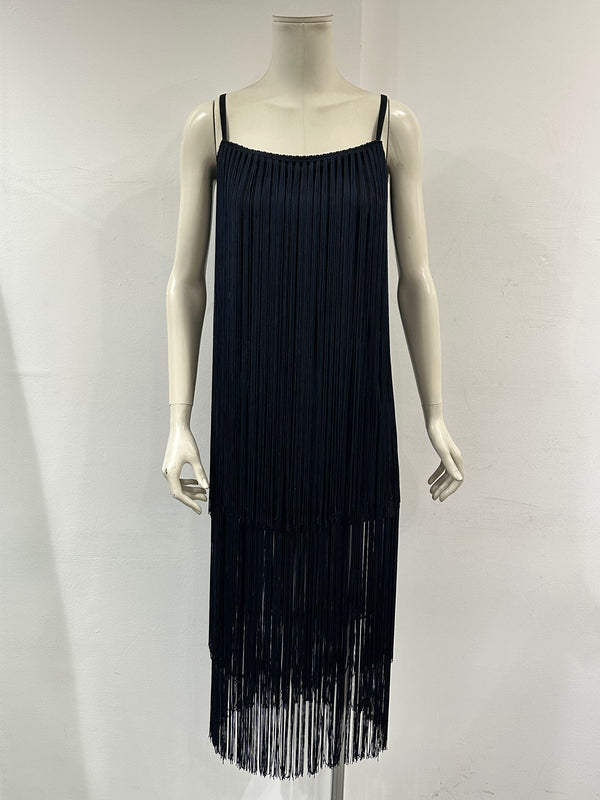A/W1993 Dolce & Gabbana runway fringe mini dress