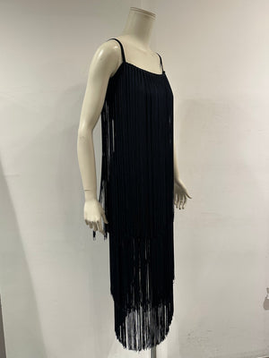 A/W1993 Dolce & Gabbana runway fringe mini dress