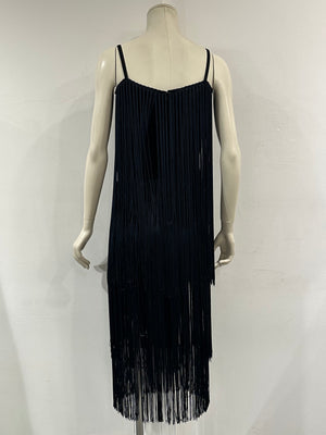 A/W1993 Dolce & Gabbana runway fringe mini dress