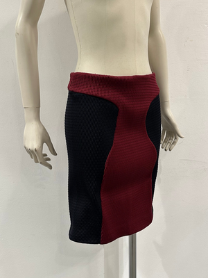 2000s Miu Miu technical paneled skirt with tags