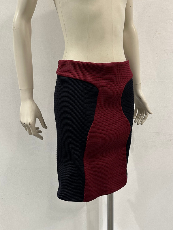 2000s Miu Miu technical paneled skirt with tags