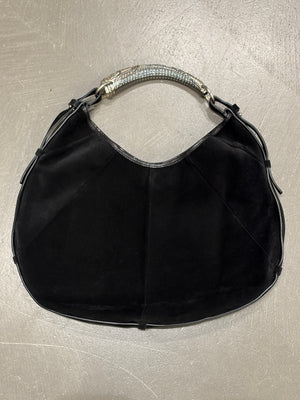 2002 Yves Saint Laurent Mombasa suede bag