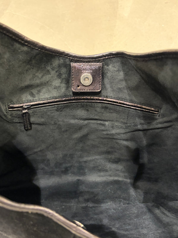 2002 Yves Saint Laurent Mombasa suede bag