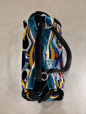 F/W 2016 Fendi velvet embroidered Peekaboo bag