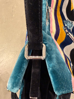 F/W 2016 Fendi velvet embroidered Peekaboo bag