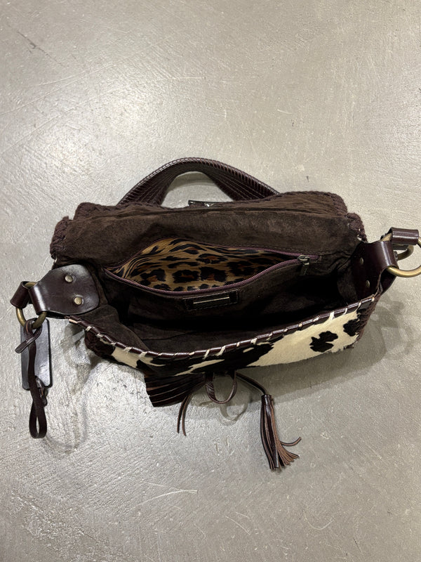 F/W2002 Dolce & Gabbana pony hair shoulder bag