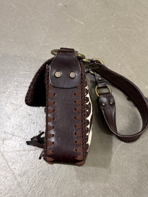 F/W2002 Dolce & Gabbana pony hair shoulder bag