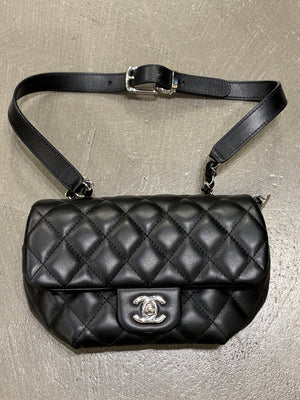 2022 Chanel Matelassé leather belt bag