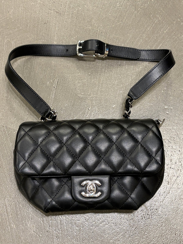 2022 Chanel Matelassé leather belt bag