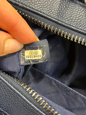 S/S2016 Chanel "Airline" tweed patches bowling bag