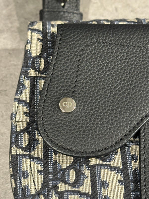 2021 Dior saddle messenger pouch in oblique jacquard