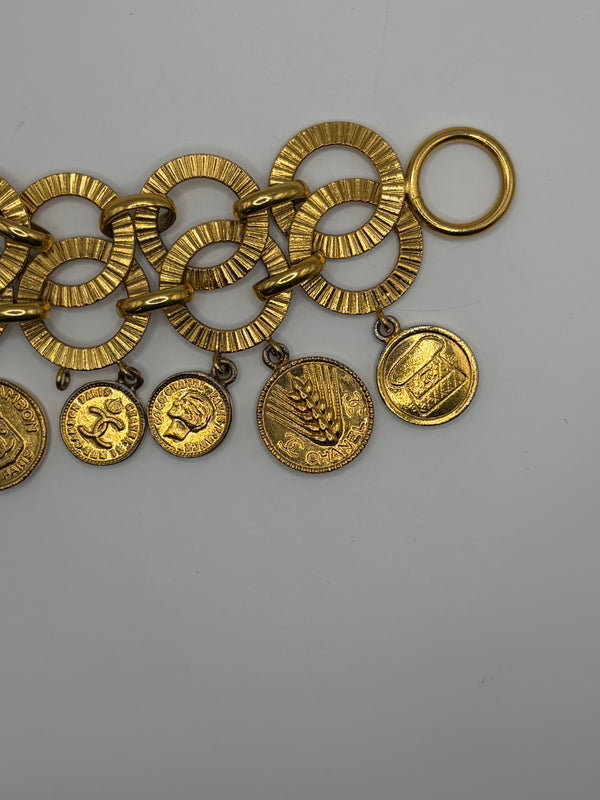 1980s Chanel coins charm bracelet