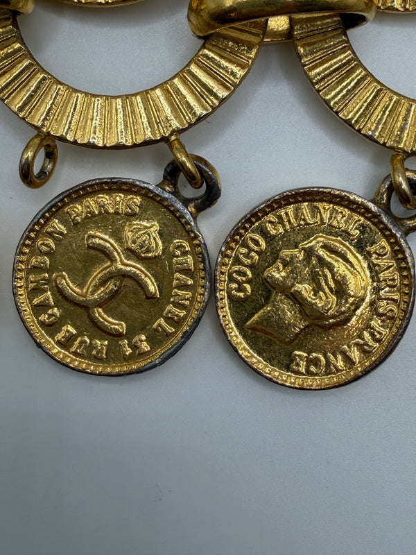 1980s Chanel coins charm bracelet