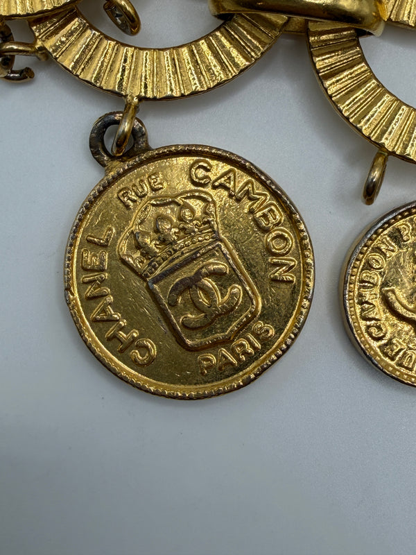 1980s Chanel coins charm bracelet