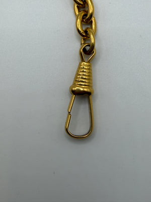 1990s Chanel quilted CC pendant chain necklace