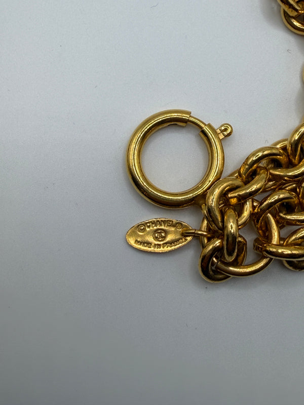 1985 Chanel CC logo necklace