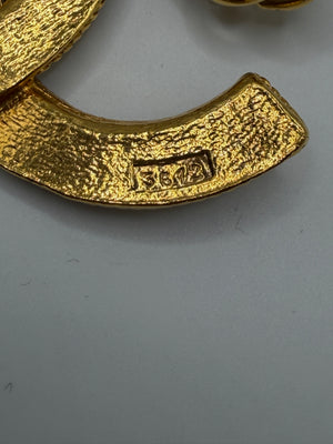 1985 Chanel CC logo necklace